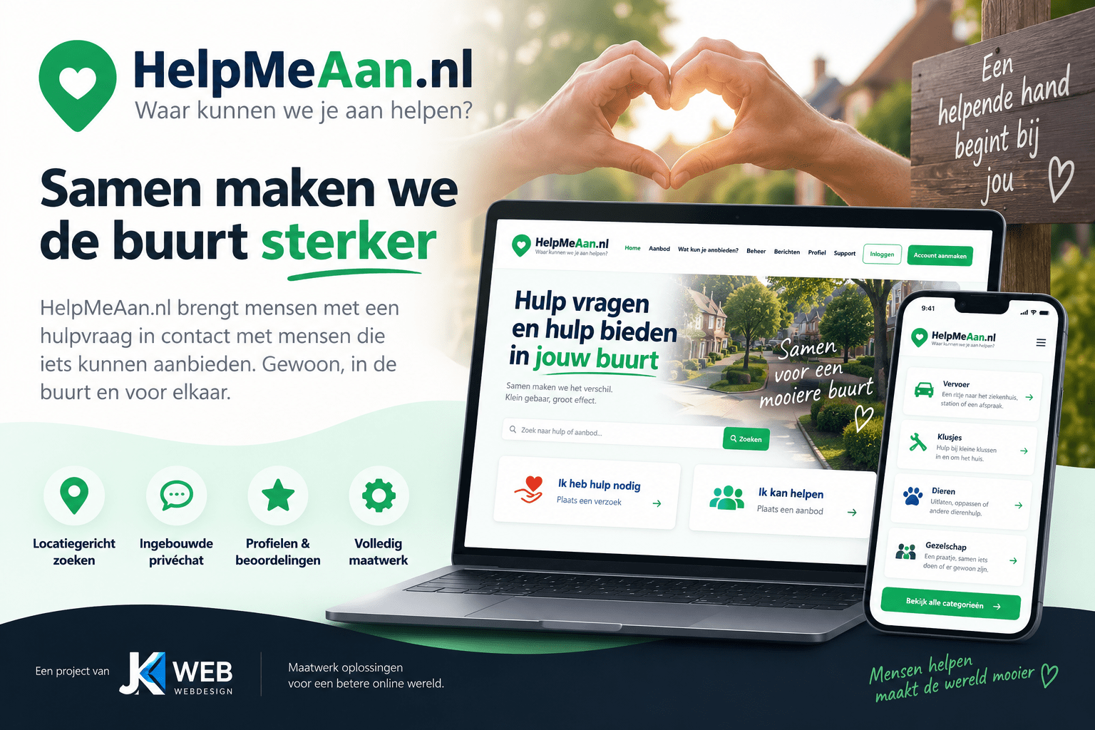 Websiteproject op laptop